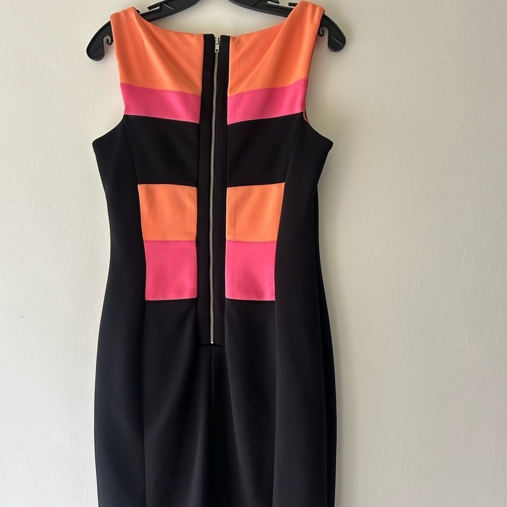 Maggy London Black and Pink Strapless Dress - Picture 4 of 12